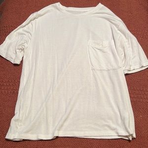 Relaxed Plain White Short-Sleeve Tee